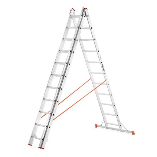 Profesionalne višenamjenske aluminijske ljestve 3x12 serija 73 PRO