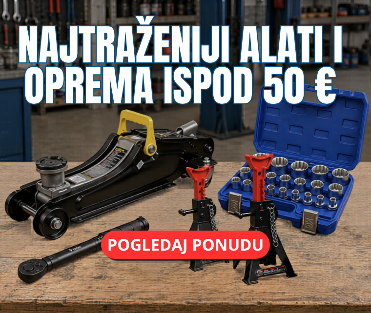 Najtraženiji alati i oprema ispod 50 EUR