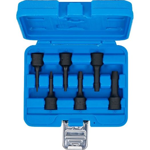 Set spiralnih nasadnih ključeva za vađenje oštećenih vijaka 2-10 mm 6 dijelova