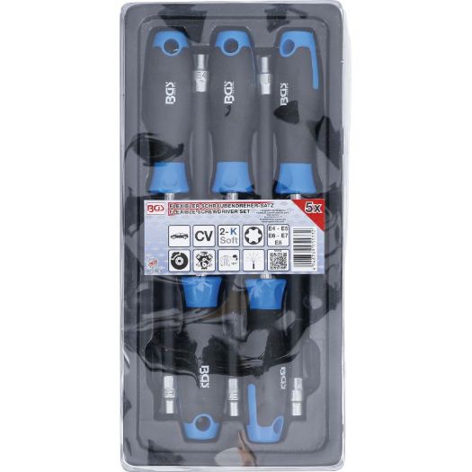 Set fleksibilnih odvijača | E-profil E4 - E8 | 150 mm | 5 kom