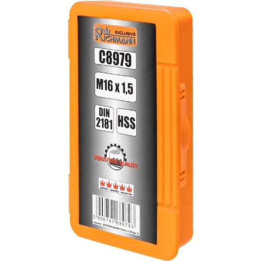 Metrička strojna navojna ureznica 2 koraka HSS M16 x 1,5 mm DIN 2181