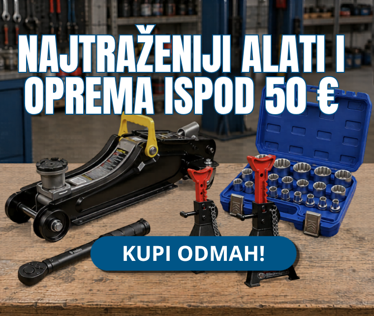 Najtraženiji alati i oprema ispod 50 EUR