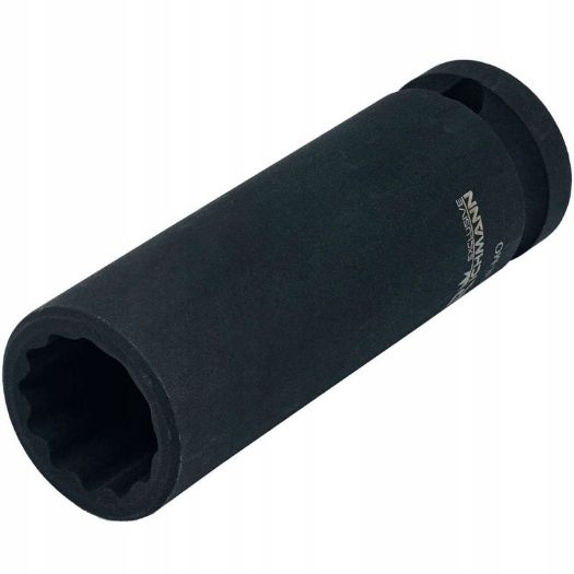 Produženi udarni nasadni ključ 12-kutni 1/2" 18 mm