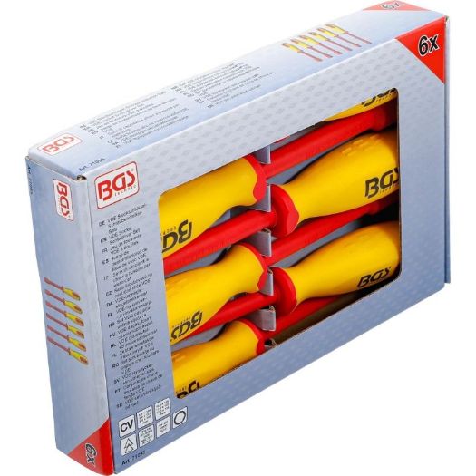 Set izoliranih VDE nasadnih odvijača | šesterokut 5,5 - 12 mm | 6-dijelni
