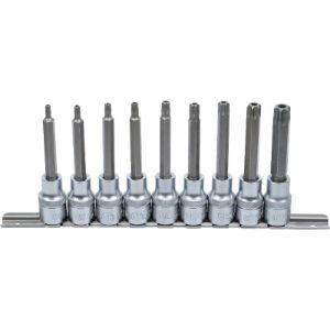 Set sigurnosnih Torx nasadnih bitova 1/2", T20–T60, 9 kom