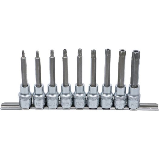 Set sigurnosnih Torx nasadnih bitova 1/2", T20–T60, 9 kom