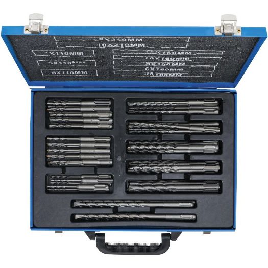 Set udarnih svrdla | SDS prihvat | tvrdi metal | 4 - 12 mm | 56-dijelni