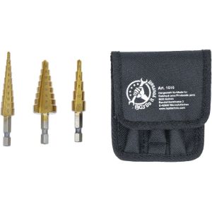 Set HSS stepenastih svrdla s TiN obradom 3–20 mm, 3 kom