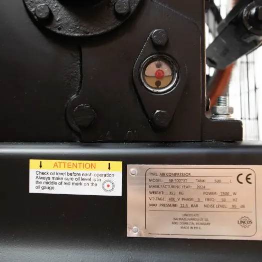 Klipni kompresor 500 L - 7,5 kW 12,5 bara V-blok