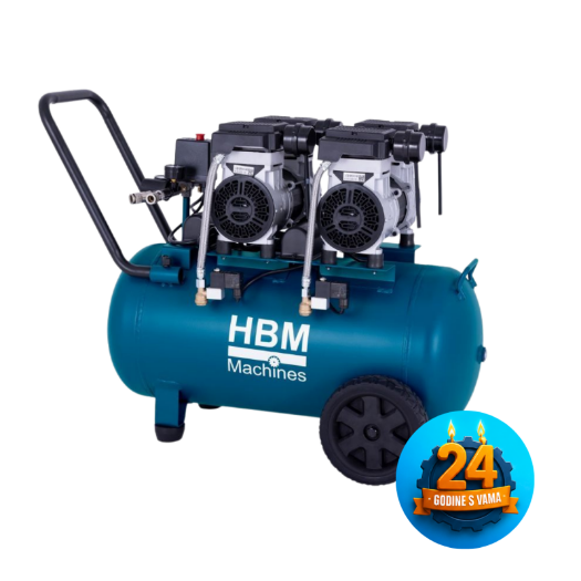 Tihi kompresor, 50L, 2000W, 10 bar