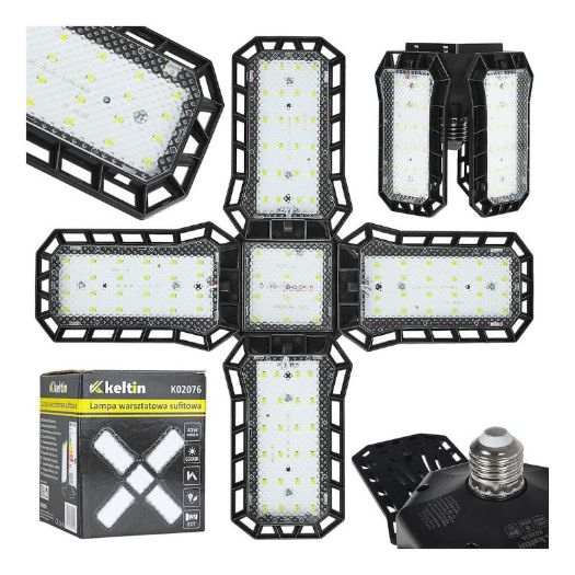 Sklopiva stropna LED radionička lampa | E27 | 43 W | 3400 lm | 6500 K