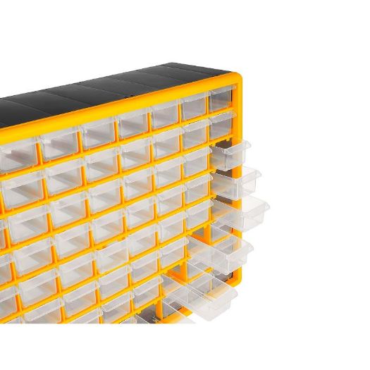 Plastični organizator za vijke s 64 ladice