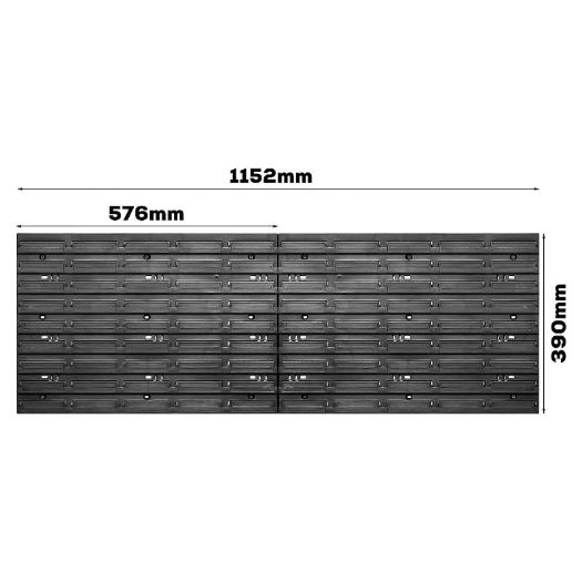 Zidni panel za alat s priborom 576 × 780 mm