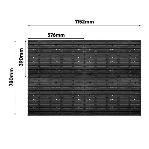 Zidni panel za alat s priborom 1152 × 780 mm