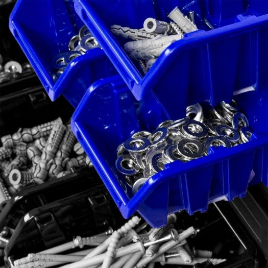 Zidni organizator za sitni materijal 780 × 780 mm, 82 posude