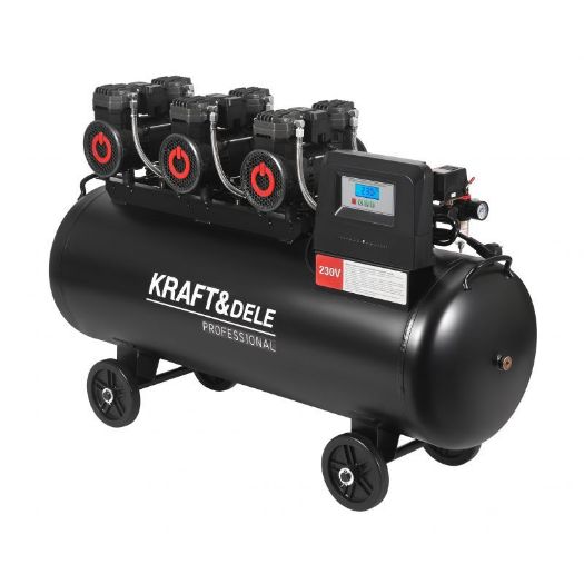 Klipni kompresor bezolejni | 200 L | 3x2200 W