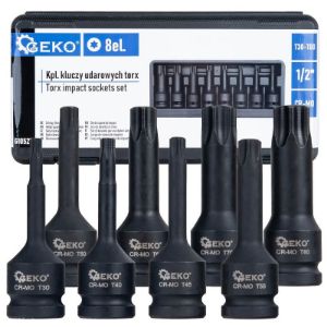 Set udarnih Torx ključeva | prihvat 1/2" | T30 - T80 | CR-MO | 8-dijelni