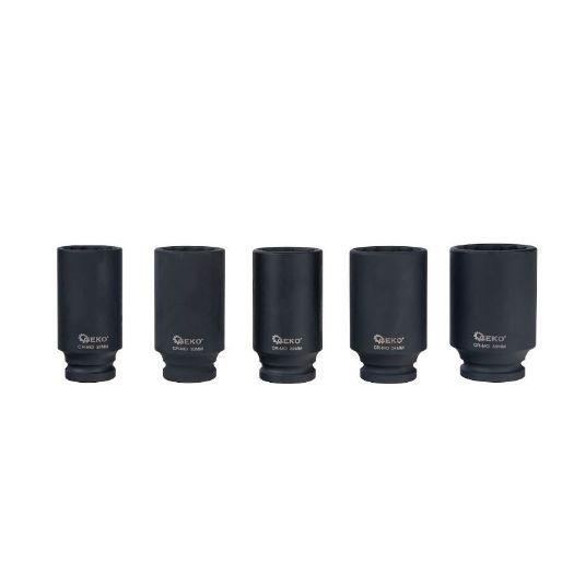 Set udarnih nasadnih ključeva | prihvat 1/2" | 12-kutni | CR-MO | 8-dijelni