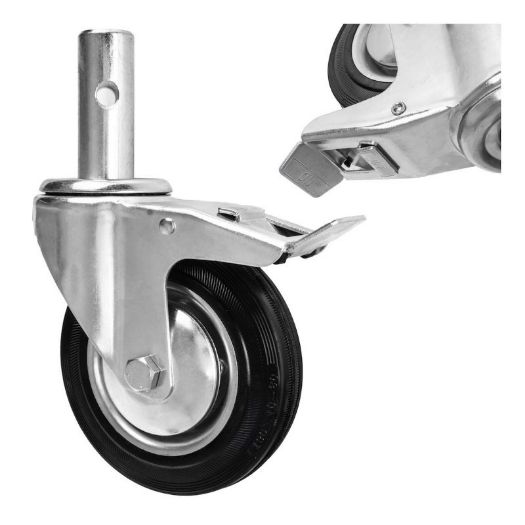 Kotač za skelu s kočnicom | 160 mm | 125 kg