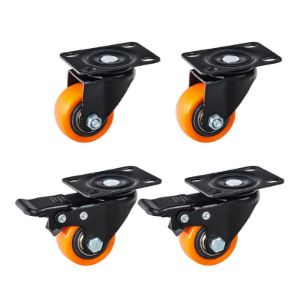 Set okretnih kotačića | 40 mm | 40 kg | 2 s kočnicom + 2 bez | 4 kom