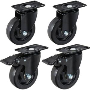 Set okretnih kotačića | 100 mm | 120 kg | 2 s kočnicom + 2 bez | 4 kom