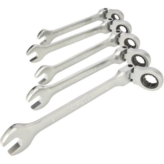 Set kombiniranih ključeva sa zglobnom čegrtaljkom 8-19 mm, 12 kom