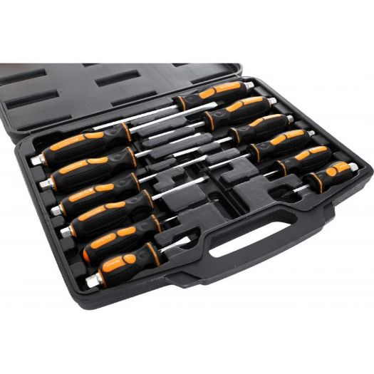 Set udarnih odvijača PH i SL, 12 komada, CrV