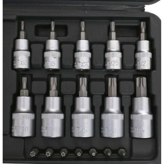 Set bit nastavaka i nasadnih ključeva Torx | 30-dijelni