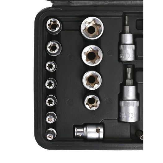 Set bit nastavaka i nasadnih ključeva Torx | 30-dijelni