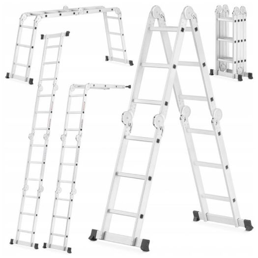 Višenamjenske zglobne aluminijske ljestve | 4x3 | ML-103