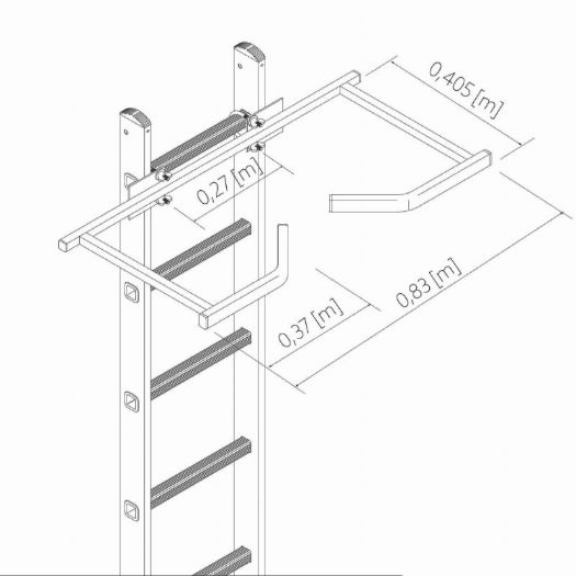 Zidni odstojnik za aluminijske ljestve
