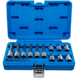 Set TORX bit nastavaka 1/4" i 1/2", T10 - T60, 18 kom