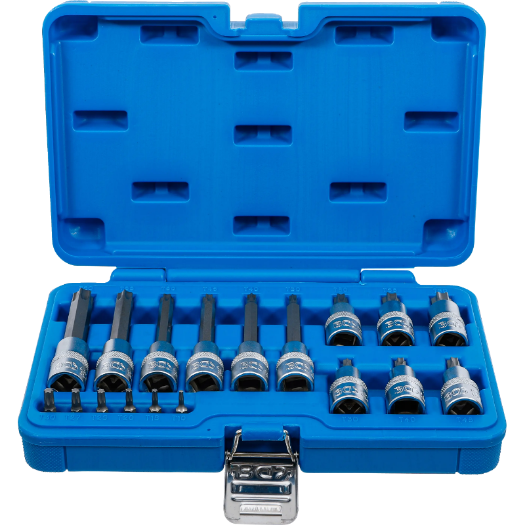 Set TORX bit nastavaka 1/4" i 1/2", T10 - T60, 18 kom