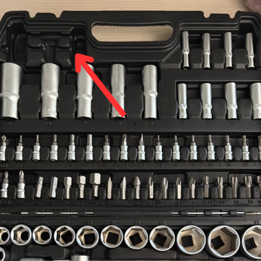 Set nasadnih ključeva 1/2", 1/4", 105 komada