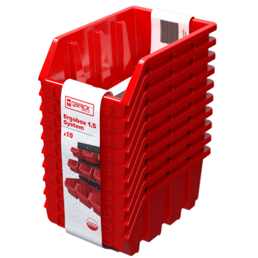 QBRICK Regular set modularnih radioničkih posuda, 10 kom