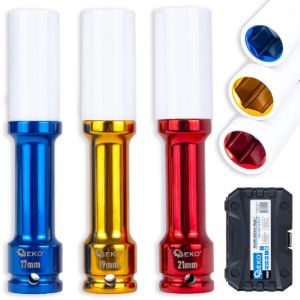 Set dugih udarnih nasadnih ključeva 1/2″, 17–21 mm, 150 mm, 3 kom