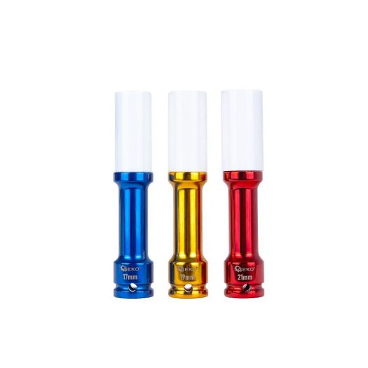Set dugih udarnih nasadnih ključeva 1/2″, 17–21 mm, 150 mm, 3 kom