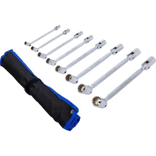 Set dvostrukih zglobnih nasadnih ključeva s fleksibilnom glavom 8-24 mm, 8 kom