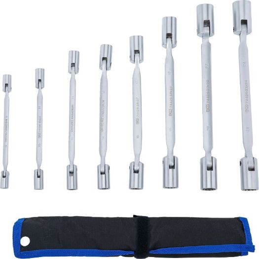 Set dvostrukih zglobnih nasadnih ključeva s fleksibilnom glavom 8-24 mm, 8 kom