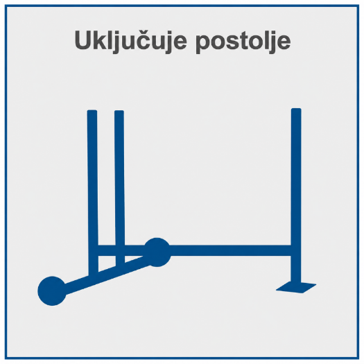 Horizontalni cjepač drva HL760LS, 7 T, 2200 W s postoljem