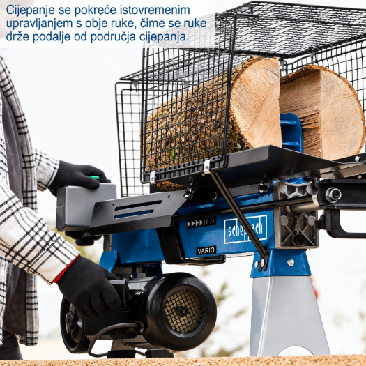 Horizontalni cjepač drva HL760LS, 7 T, 2200 W s postoljem
