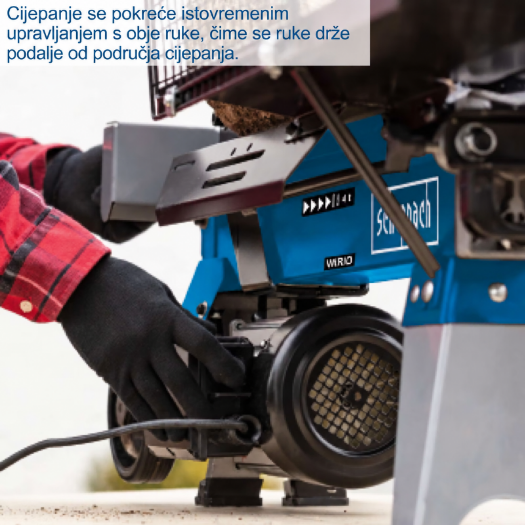 Horizontalni cjepač drva HL460, 4 T, 1500 W