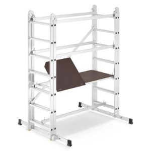 Mobilna aluminiska zglobna skela, 4m, 150 kg