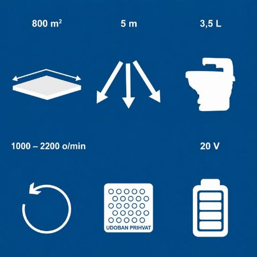 Akumulatorski ručni rasipač C-GSP800-X, 20 V, 3.5 L