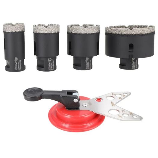 Set vakuumski lemljenih dijamantnih kruna M14 | Ø28–68 mm | 5 dijelova