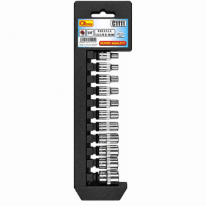 Set nasadnih ključeva 1/4", 4 - 13 mm, 11 kom
