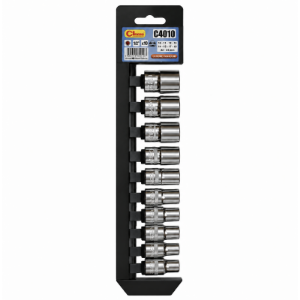 Set kratkih nasadnih ključeva 1/2", 10 - 24 mm, 10 kom