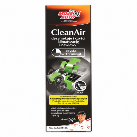 Sprej za čišćenje i osvježavanje auto klime CleanAir Black, 150 ml