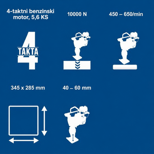 vibracijski nabijač VS1000 5.6 KS 10000 J