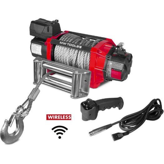 Električno vitlo 12 V s vučnom silom 8164 kg i čeličnom sajlom 22 m
